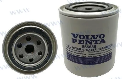Water separating fuel filter spin-on 25 micron