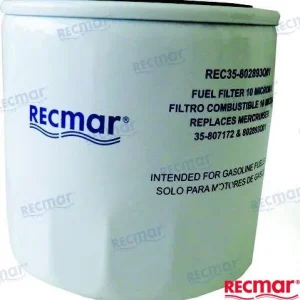 Water separating fuel filter spin-on 10 micron