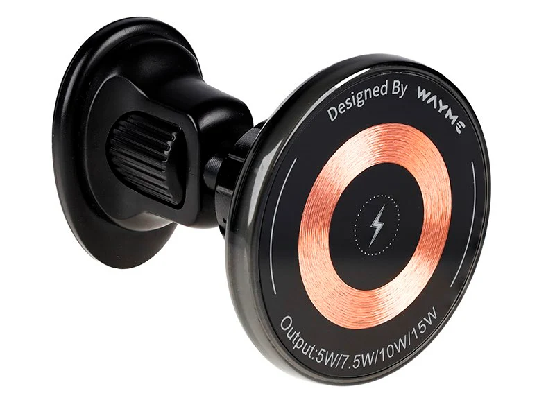 WAYME magnetski držč za ventilacijsku rešetku s 15W indukcijskim punjačem + USB-C > USB-C kabel 100 cm