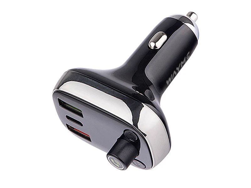WAYME FM transmiter 12/24V s USB-C PD, QC4.0 +, Auto-ID, voltmetar i HandsFree
