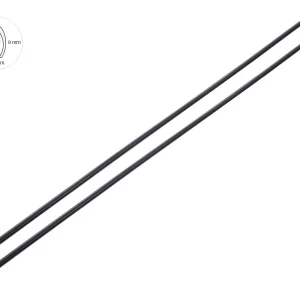 Zaštite ruba vrata, 65 cm, mat crne, 2 kom.