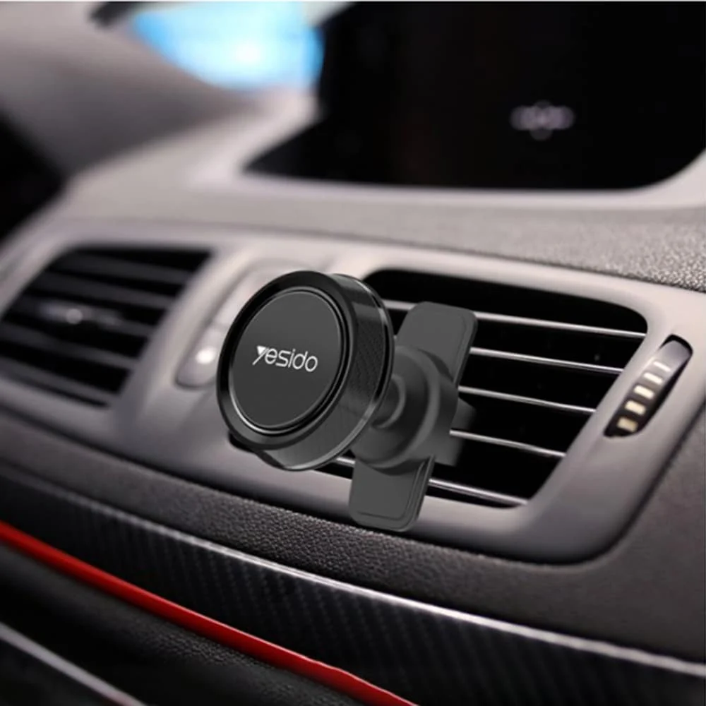 Yesido - Držč za automobil (C61) - magnetski nosač mobitela za ventilacijski otvor - crni