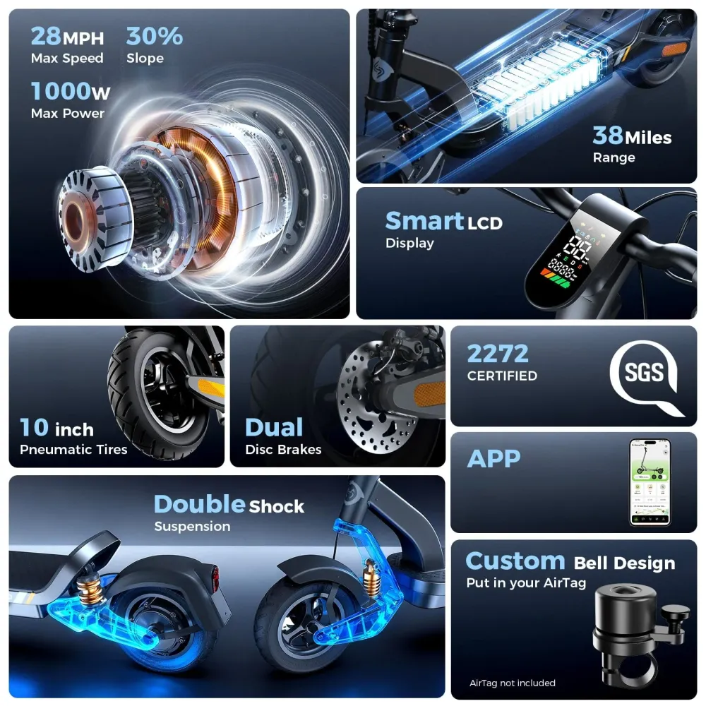 S-Nova Pro Urban električni skuter 1000W iSinwheel