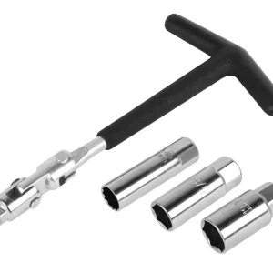 Ključ za svjećice s nasadnim ključevima 14 mm, 16 mm i 21 mm