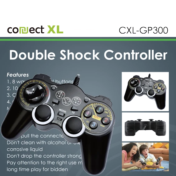 Connect XL Gamepad za PC sa vibracijom, 14 tipki/tastera, Double Shock - CXL-GP300