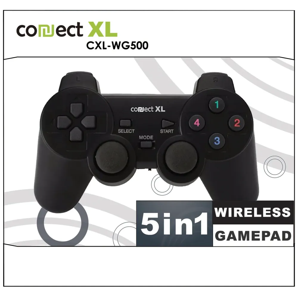 Connect XL Gamepad wireless, 5u1, PC i PS1/2/3, 2,4GHz, 10met - CXL-WG500