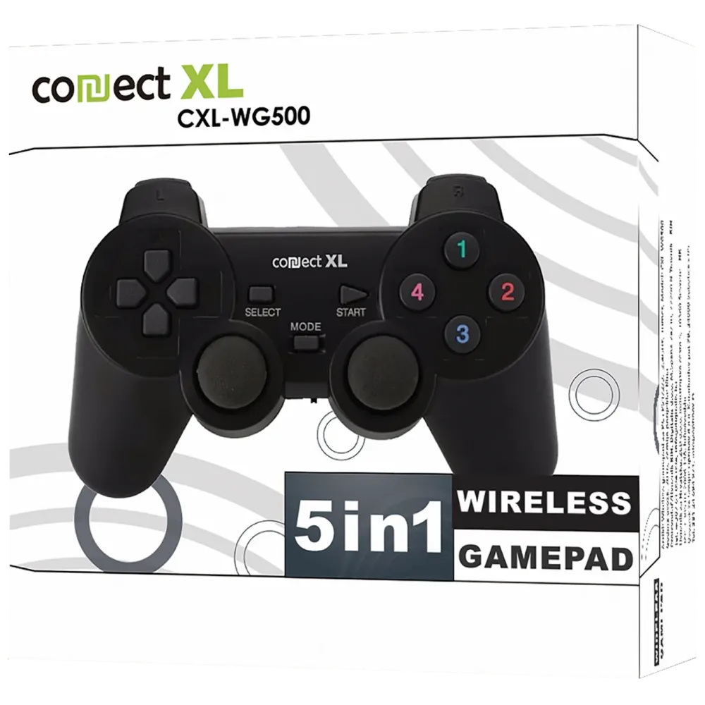 Connect XL Gamepad wireless, 5u1, PC i PS1/2/3, 2,4GHz, 10met - CXL-WG500
