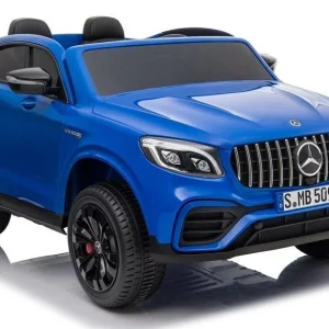 Licencirani auto na akumulator Mercedes GLC 63S QLS 4x4 - dvosjed - plavi/lakirani
