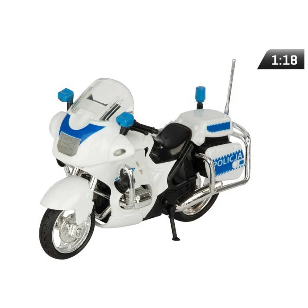 Model motora – Policijski motocikl (1:18, bijela)