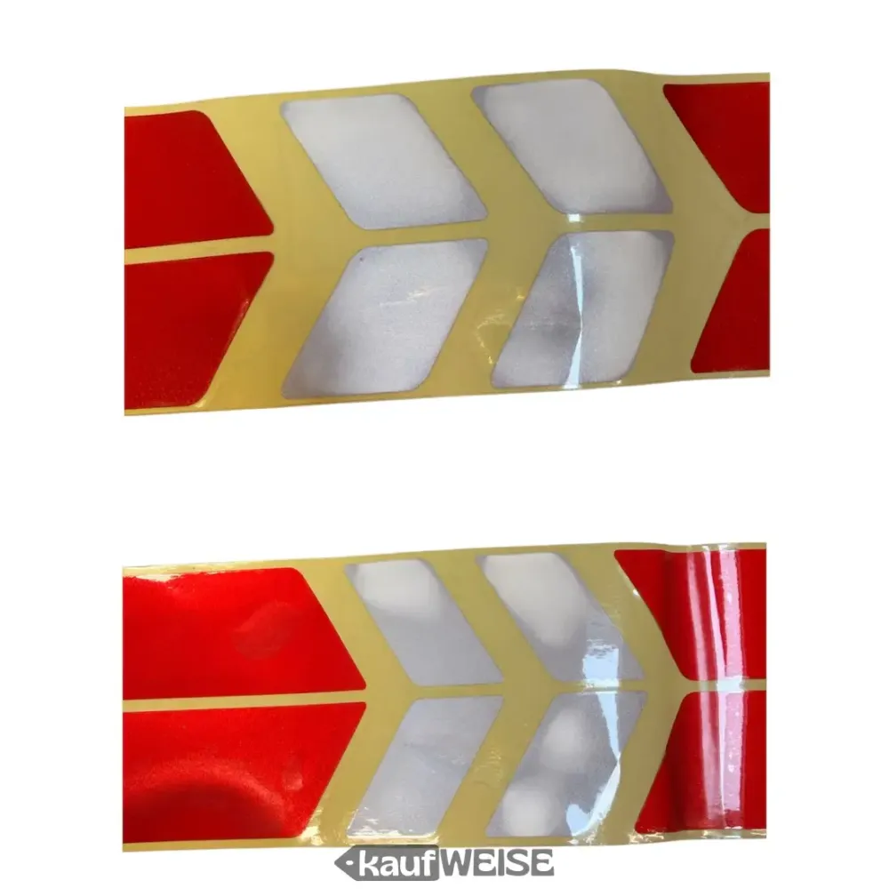 Xiaomi M365/Pro set reflektirajućih naljepnica (16 dijelova) | Crvena i srebrna | 2 komada (uska i široka)