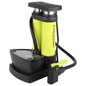 Nožna pumpa s dvostrukim klipom i analognim manometrom, max. 10 BAR / 140 PSI