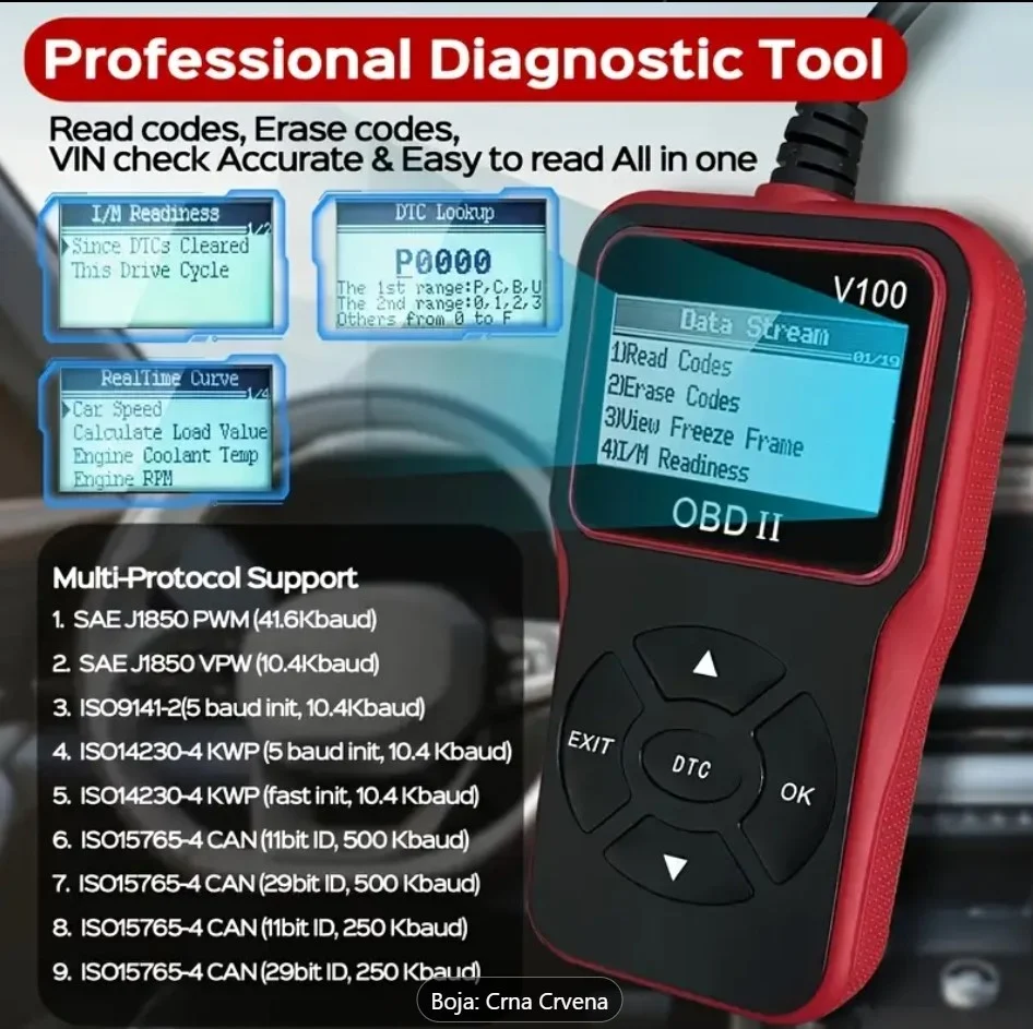 OBD dijagnostika OBD2 V100