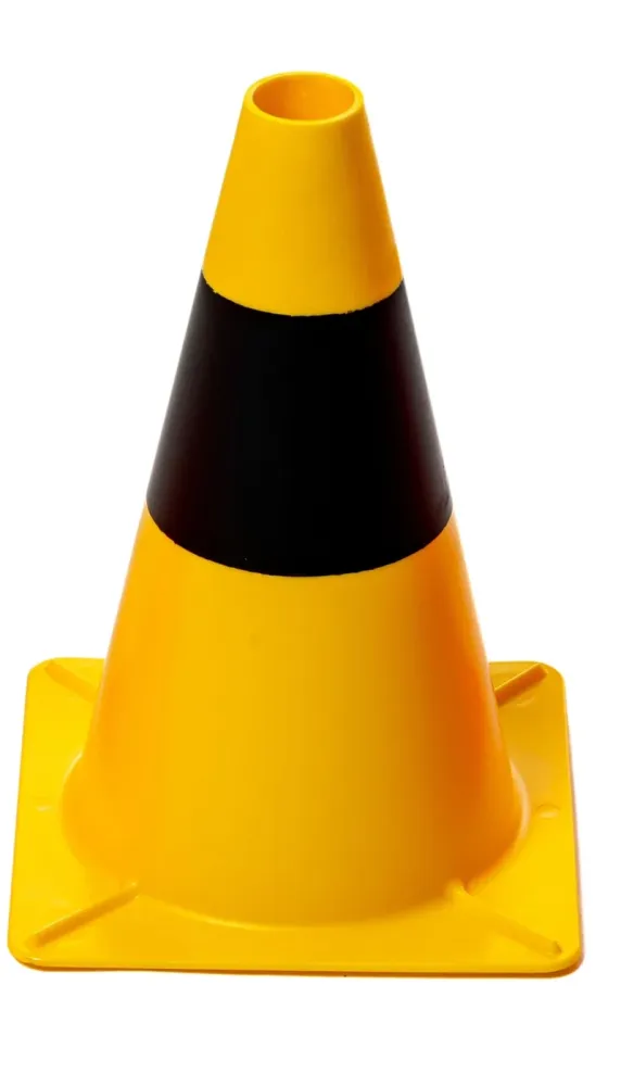 Flexibarrier Prometni stožac 30cm - Set - 20 kom. (Crno/Žuto)