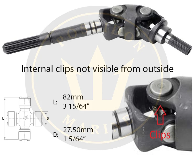 Crom® U-joint Volvo Penta SX-C SX-M DP-SM 3850812