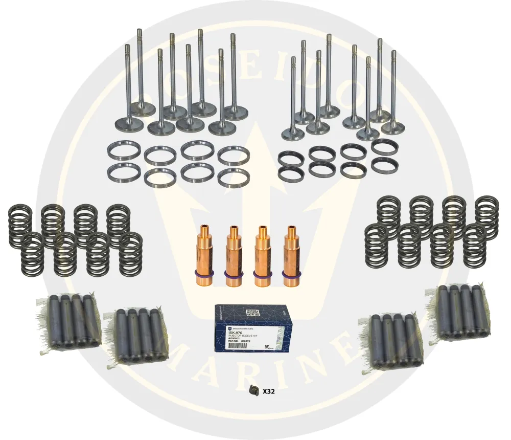 Cylinder Head Rebuild Kit Volvo Penta D4 3884015 3884010 3580890 3580888
