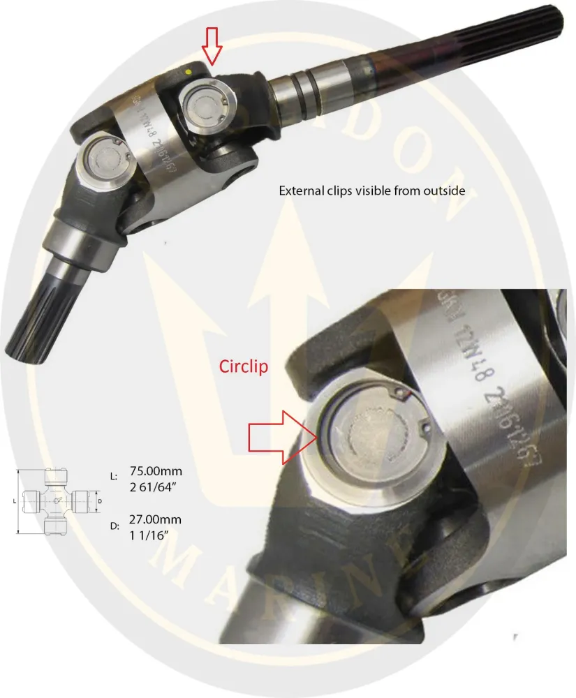 GKN® U-joint Volvo Penta SP- SP-C DP- DP-C DP-D DP-E 3860232 854619