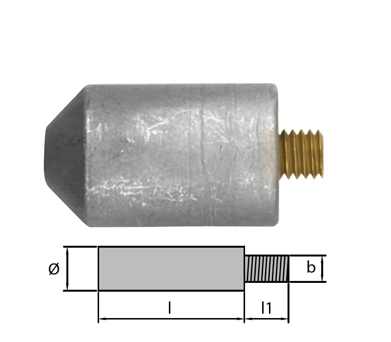 Martyr® zinc anode intercooler exchanger Volvo Penta D71 D122 D162 823661