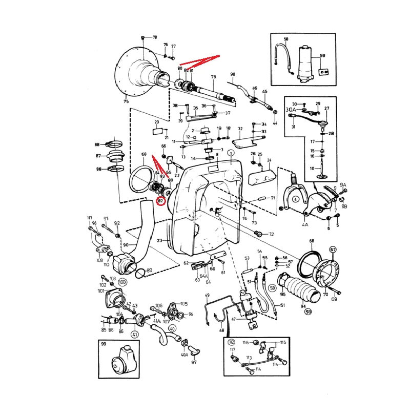 PoseidonMarine® Flywheel Repair kit Volvo Penta D31 D41 V6 V8 SP DP 11013 181105 958860 22075