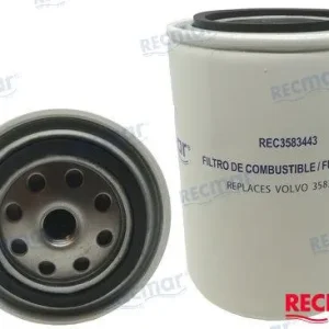 Recmar® Fuel Filter Volvo Penta D4 and D6 diesel engines aftermarket filter