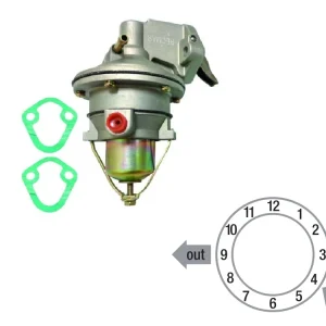 Recmar® Fuel Pump Mercruiser GM 262 V6 4.3 4.3LX & OMC 41141A2 862077A1