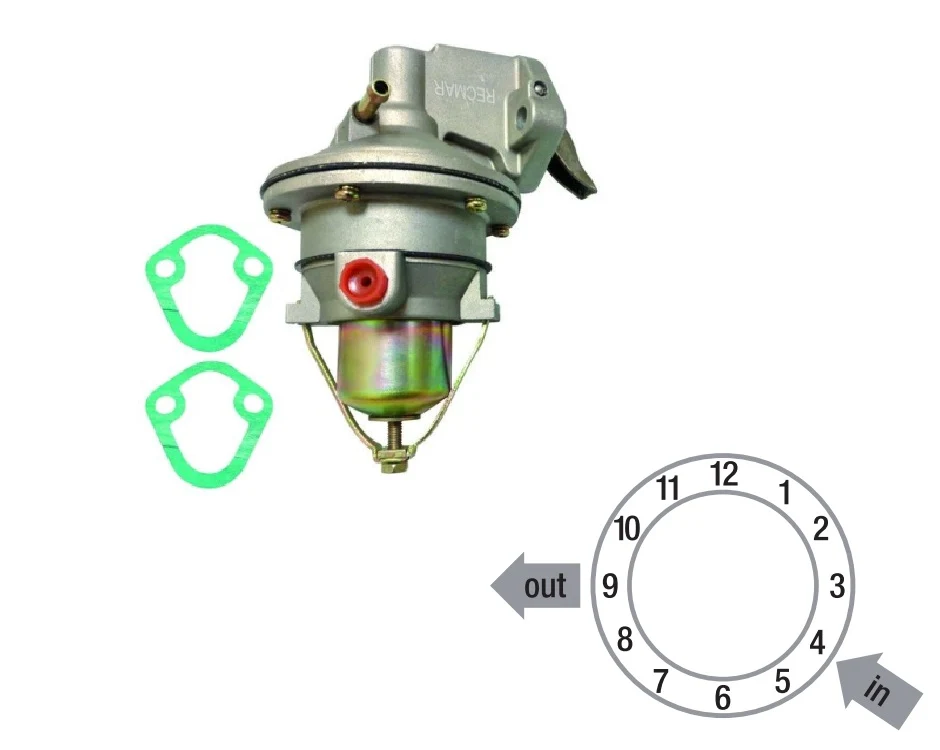 Recmar® Fuel Pump Mercruiser GM 262 V6 4.3 4.3LX & OMC 41141A2 862077A1