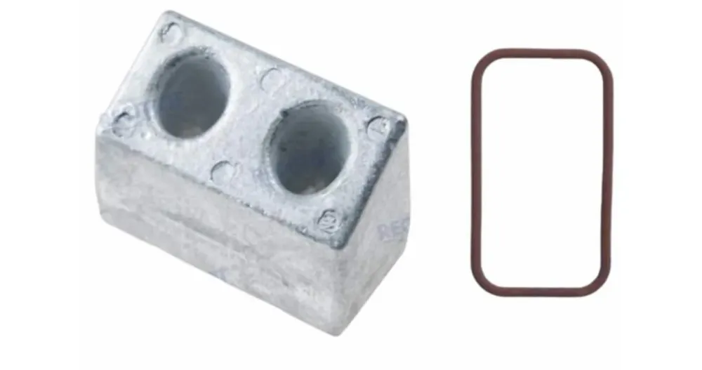 Recmar® manifold zinc anode Volvo Penta V6 V8 catalyst 21403633