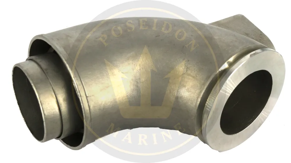 Recmar® Stainless Steel Exhaust Elbow Volvo Penta 845261 843217 D30 D40