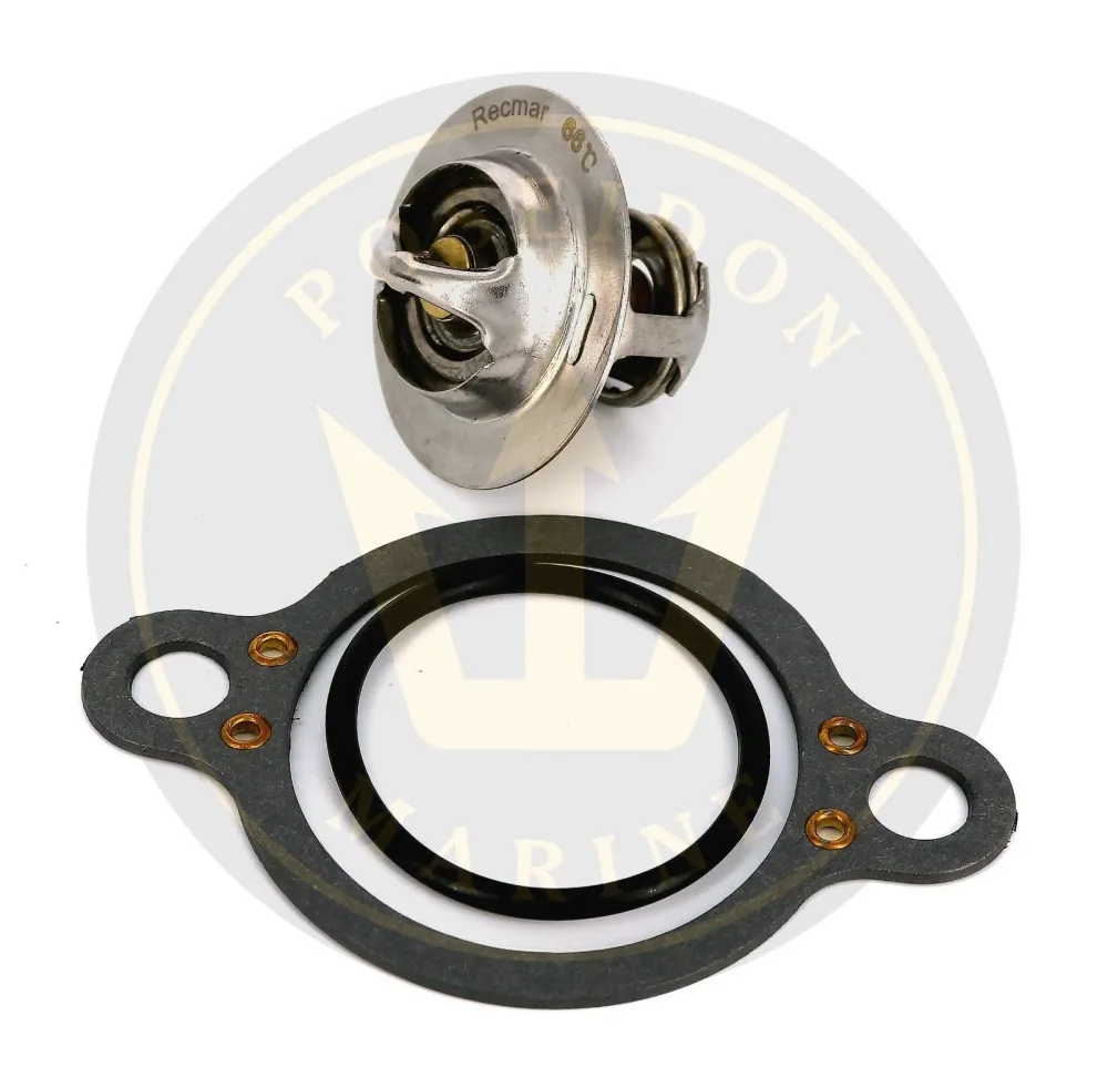 Recmar® Thermostat kit 150°F Volvo Penta V6 V8 seawater cooling 3587597 18-3615