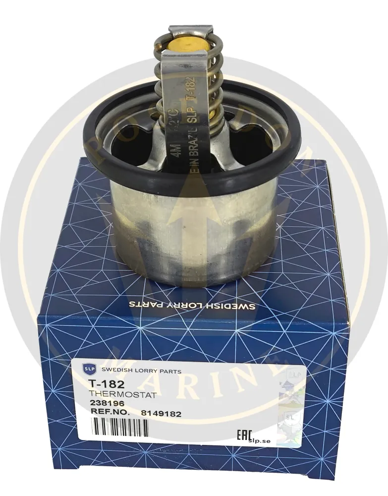 SLP® Thermostat kit 180°F Volvo Penta D4 D6 TAMD63 TAMD122 8149182