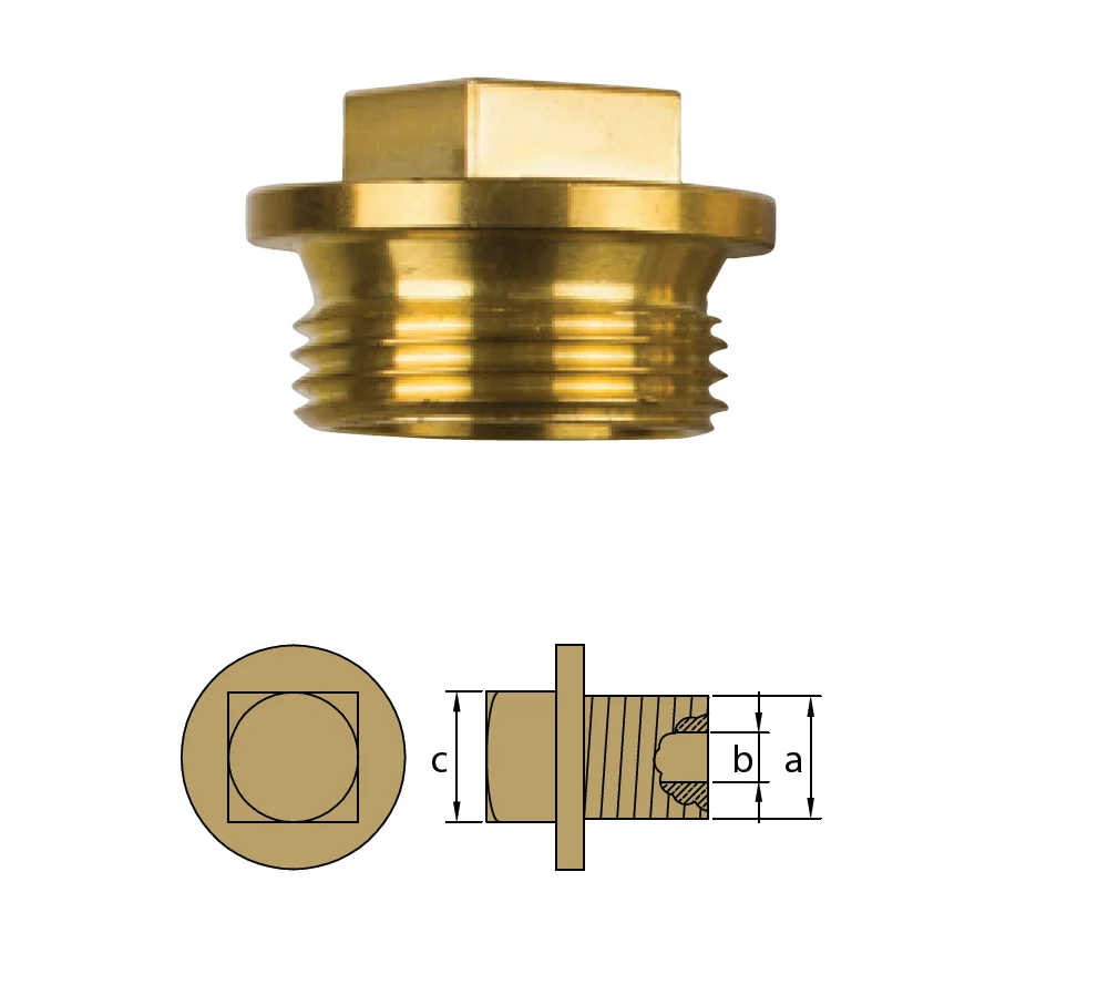 Tecnoseal® zinc anode intercooler exchanger Volvo Penta D71 D122 D162 823661