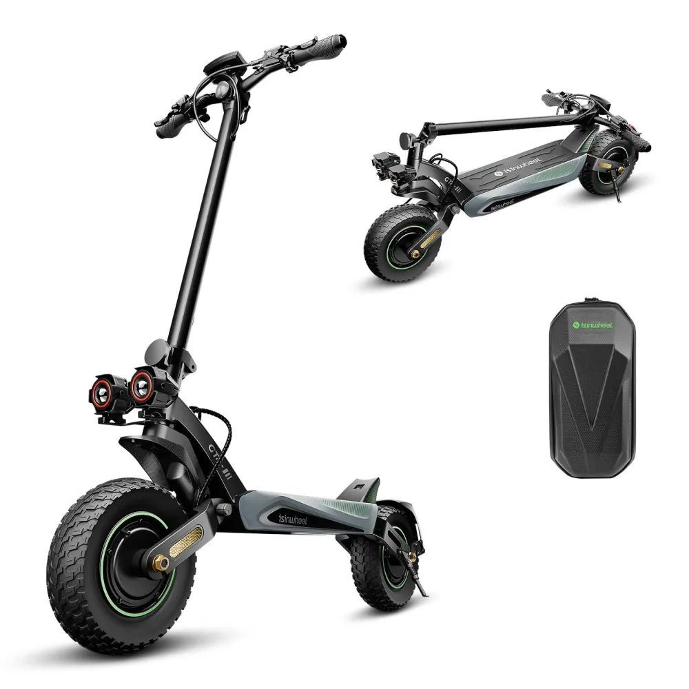 GT4 električni skuter TorqueBeast s dvostrukim motorom od 2400 W, terenski sklopivi, domet 70-80 km CE Certificirani, snaž...