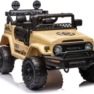 Licencirani auto na akumulator Toyota FJ White 4x4 - khaki