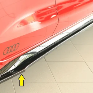 Rieger bočne suknje Audi S3, A3 S-Line 8Y 2020+ - visokosjajna crna