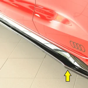 Rieger bočne suknje Audi S3, A3 S-Line 8Y 2024+ - visokosjajna crna