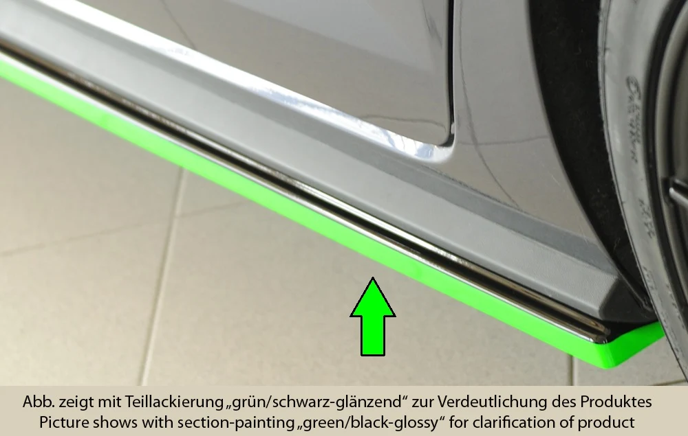 Rieger bočne suknje VW Polo GTI AW 2017+ - visokosjajna crna