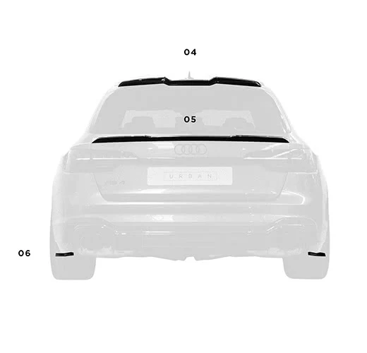 Urban Automotive karbonski donji spojler usnica Audi RS4 B9.5