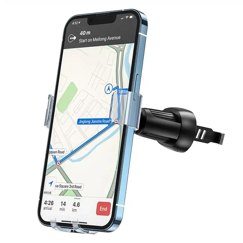 HOCO gravitacijski auto držč za ventilacijsku rešetku Small H7 crni